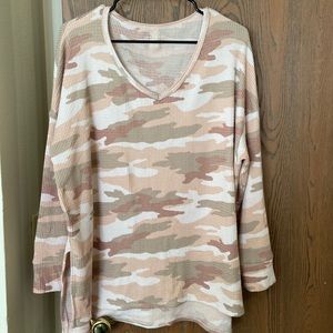 American Eagle cozy waffle shirt